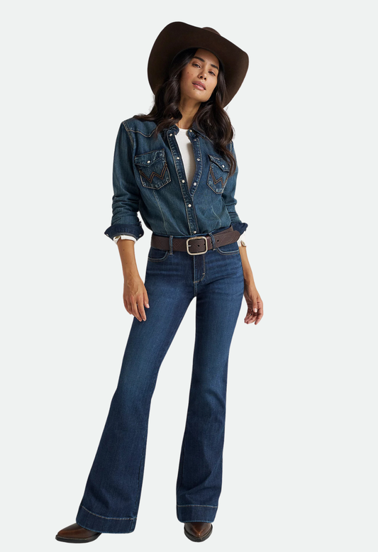 Wrangler Women's Bespoke High Rise Trouser Jean