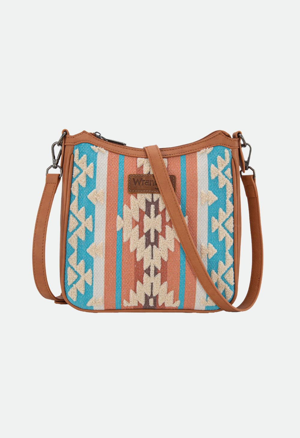 Wrangler Women's Cilia Aztec Crossbody Bag - Tan