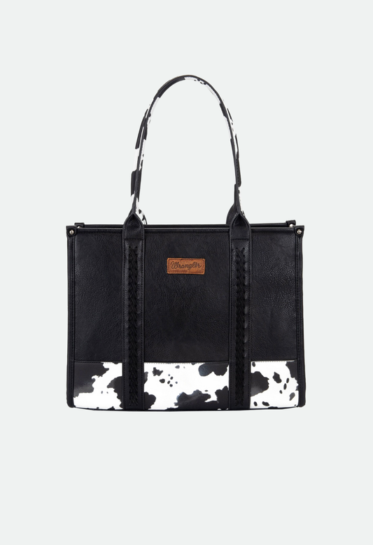 Wrangler Women's Cow Print Tote Bag