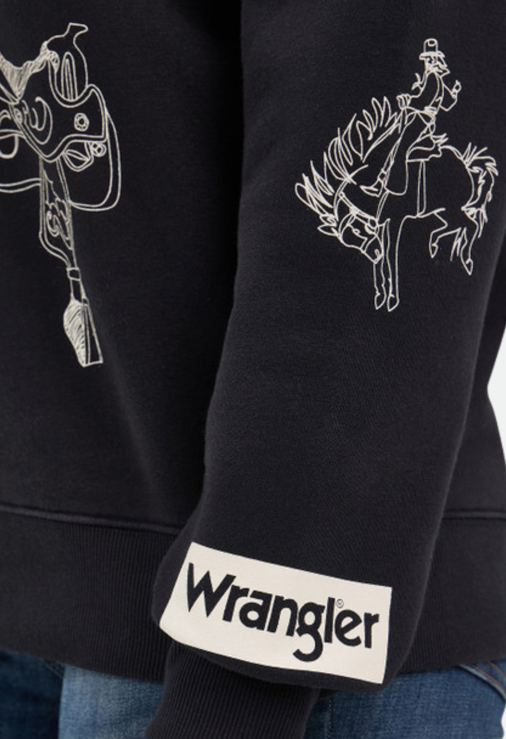Wrangler Women's Icon Pullover Sweatshirt - Black