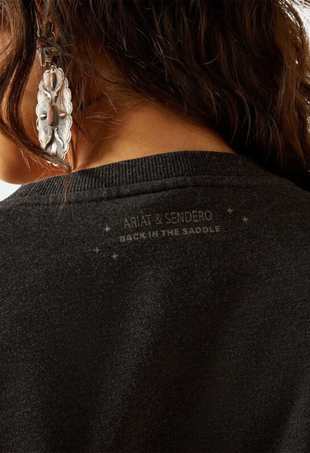 Ariat Women's Oversize Sendero When Life Gives You Agaves Sweatshirt - Black