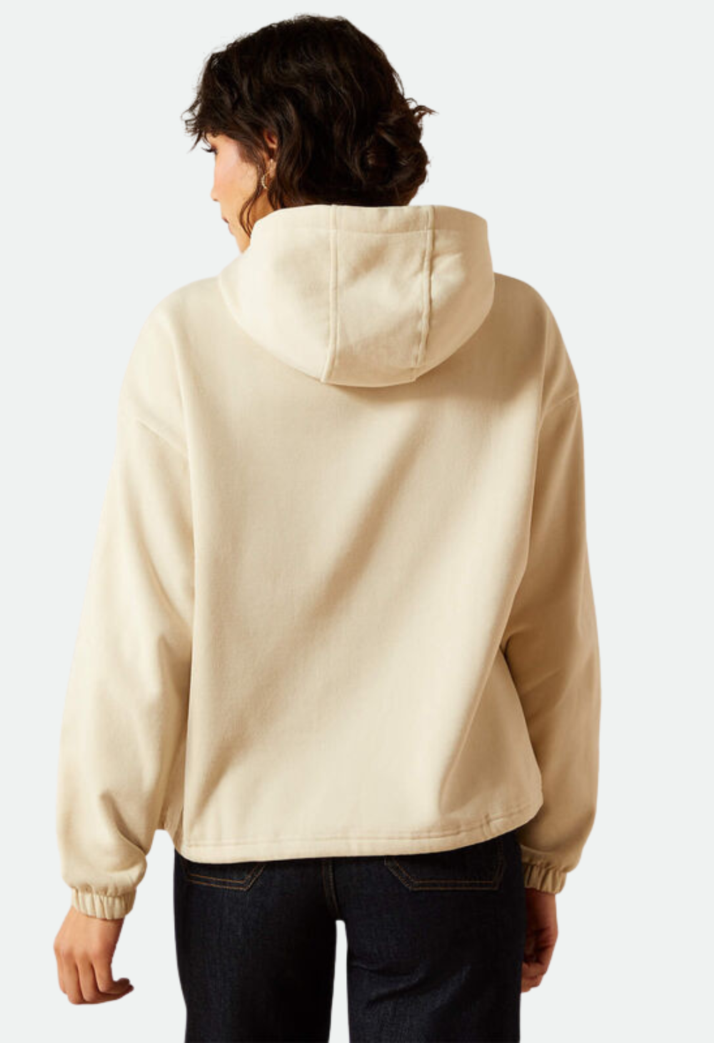 Ariat Women's Essential Sendero Yeehaw Hoodie - Oyster Grey