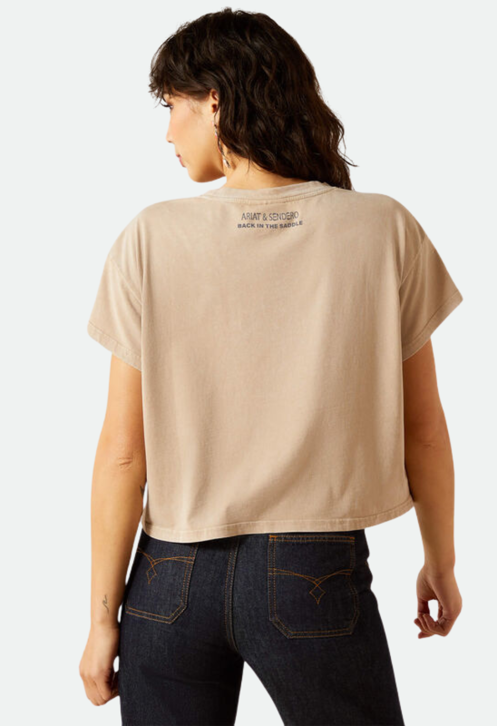 Ariat Women's Sendero x Ariat Wild West Country Fest T-Shirt - Savannah Tan Mineral Wash
