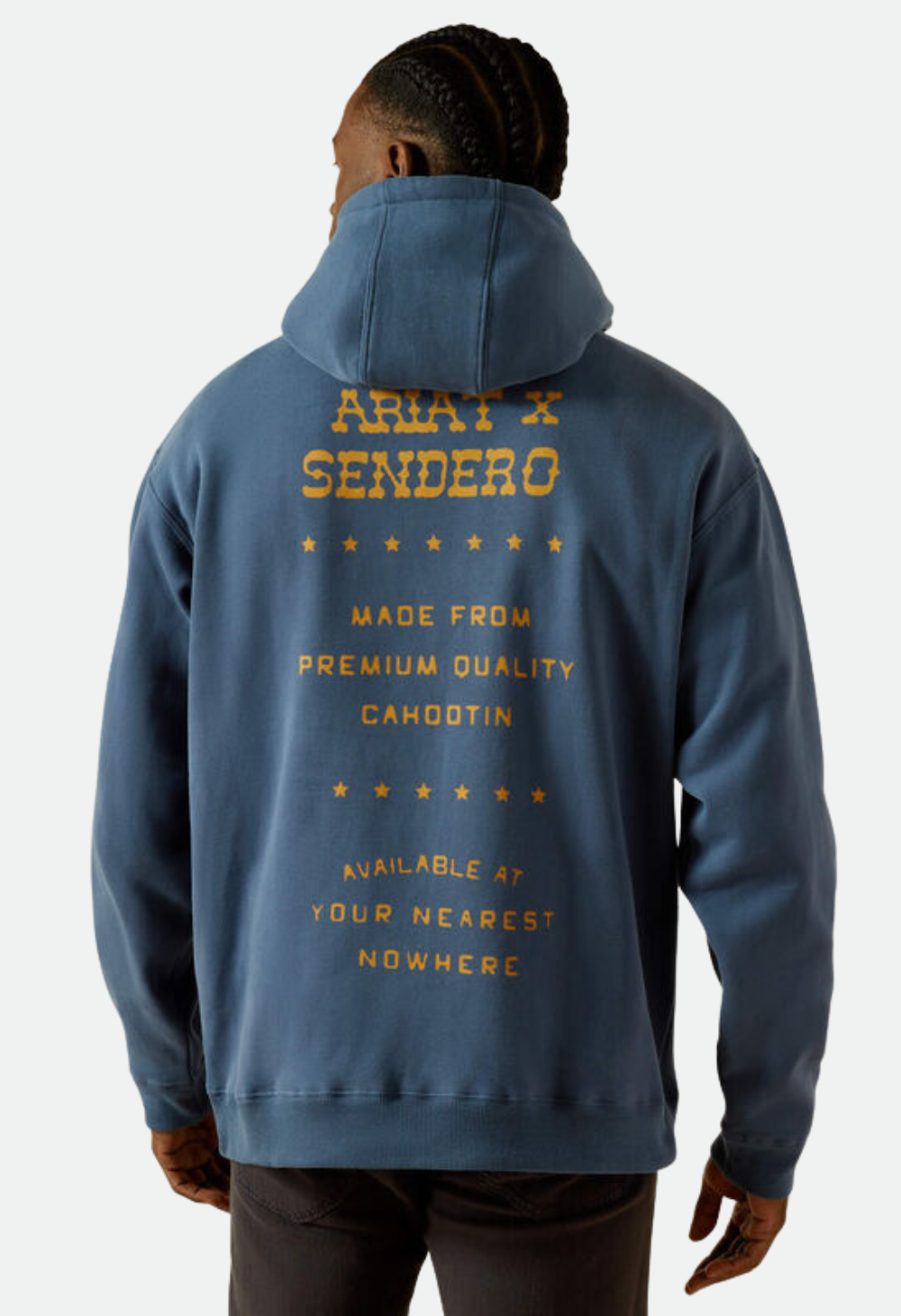 Ariat Men's Sendero Back in the Saddle Hoodie - Dark Denim