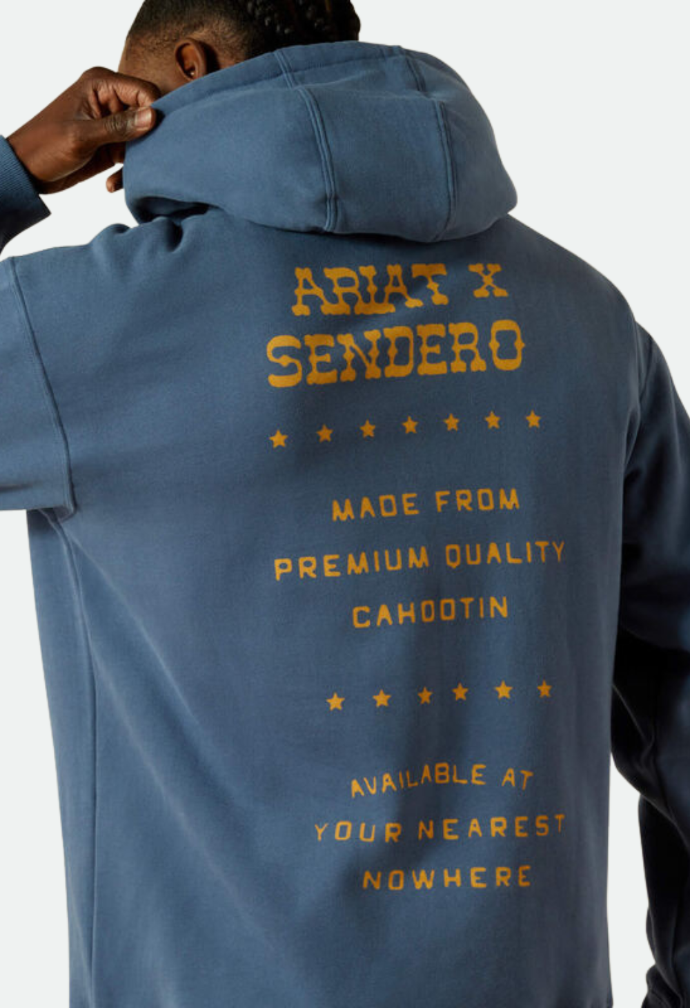Ariat Men's Sendero Back in the Saddle Hoodie - Dark Denim