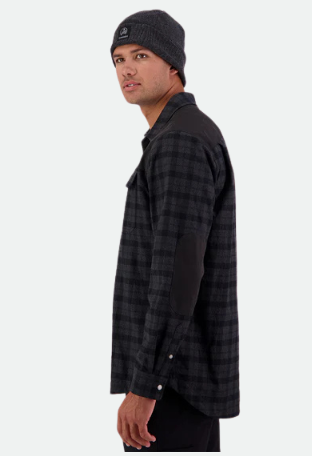 Swanndri Men's Marton Stormshield Long Sleeve Shirt - Grey/Black