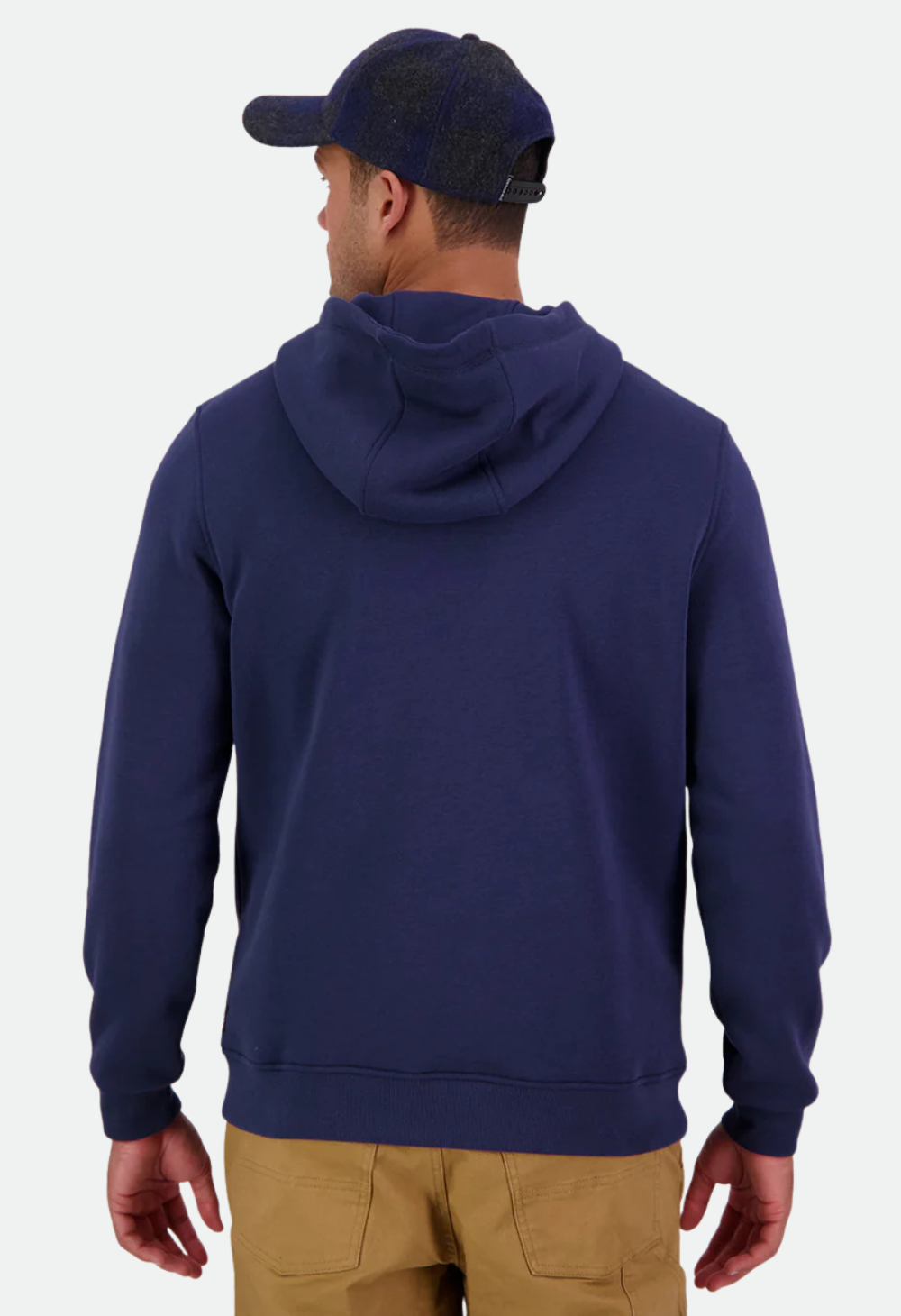 Swanndri Men's Original V2 Fleece Hoodie - Navy/Glacier Grey