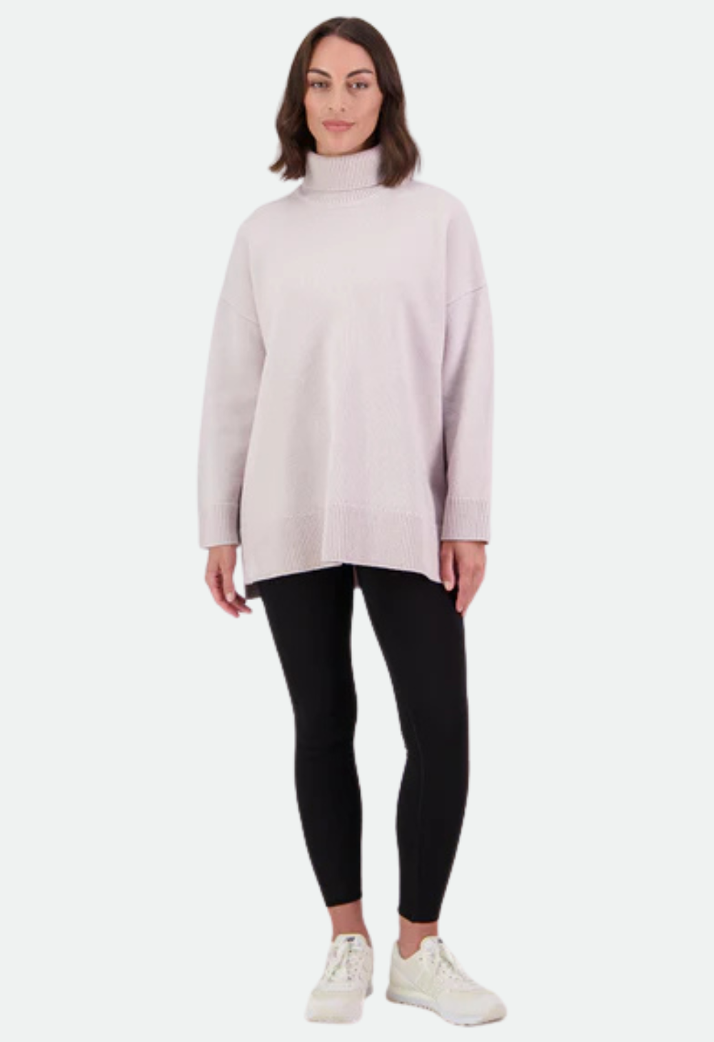 Women's Brunner Merino Roll Neck Knit - Pumice