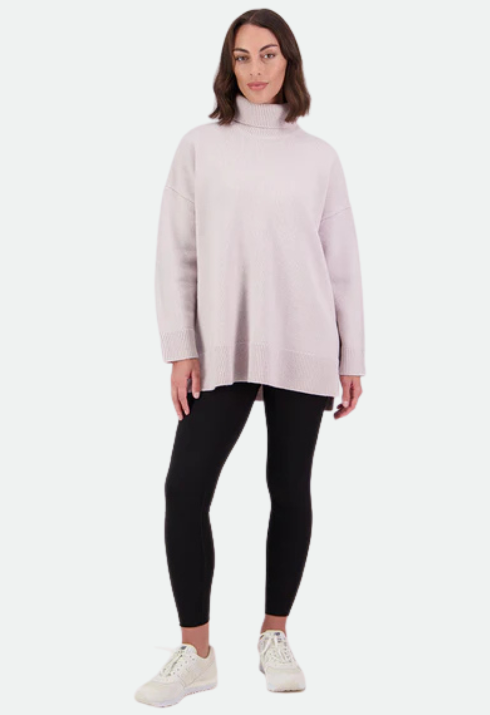 Women's Brunner Merino Roll Neck Knit - Pumice