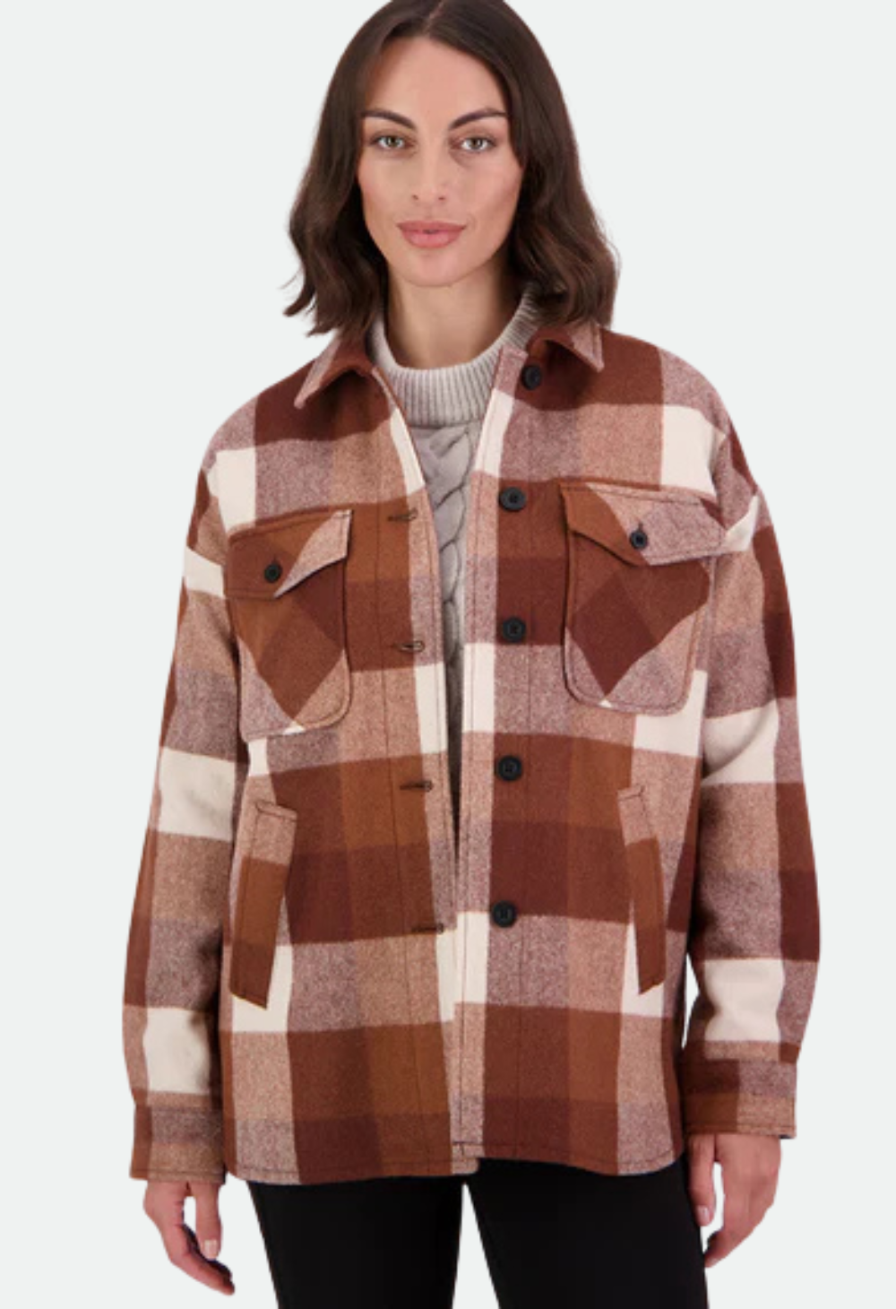 Swanndri Women's Anchorage V2 Wool Shirt Jacket - Chelsea Check