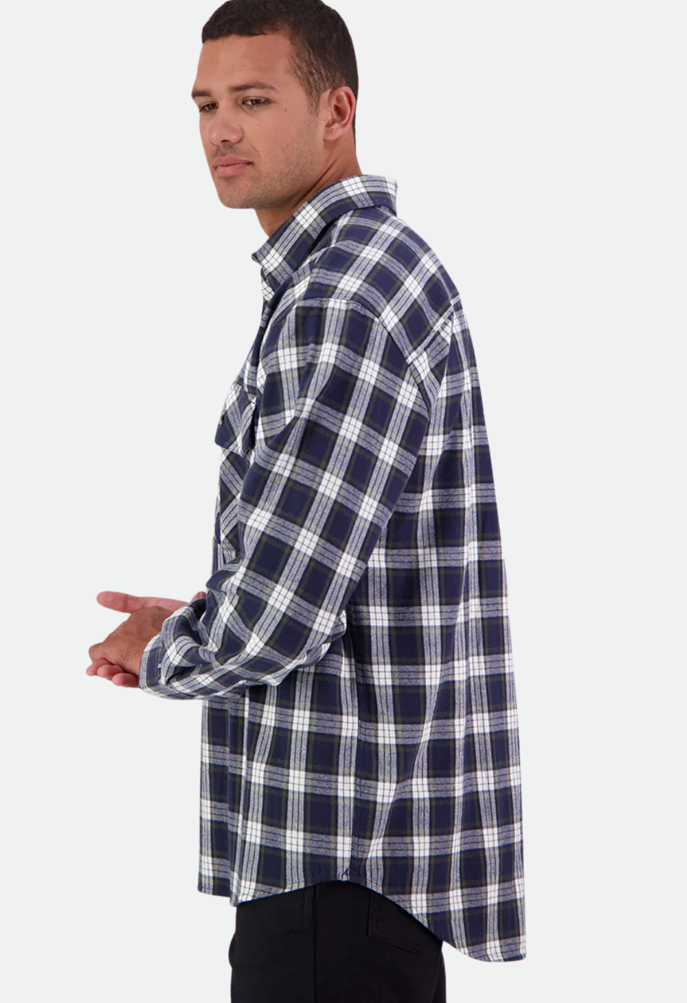 Swanndri Men's Barn Yarn Dye Long Sleeve Shirt