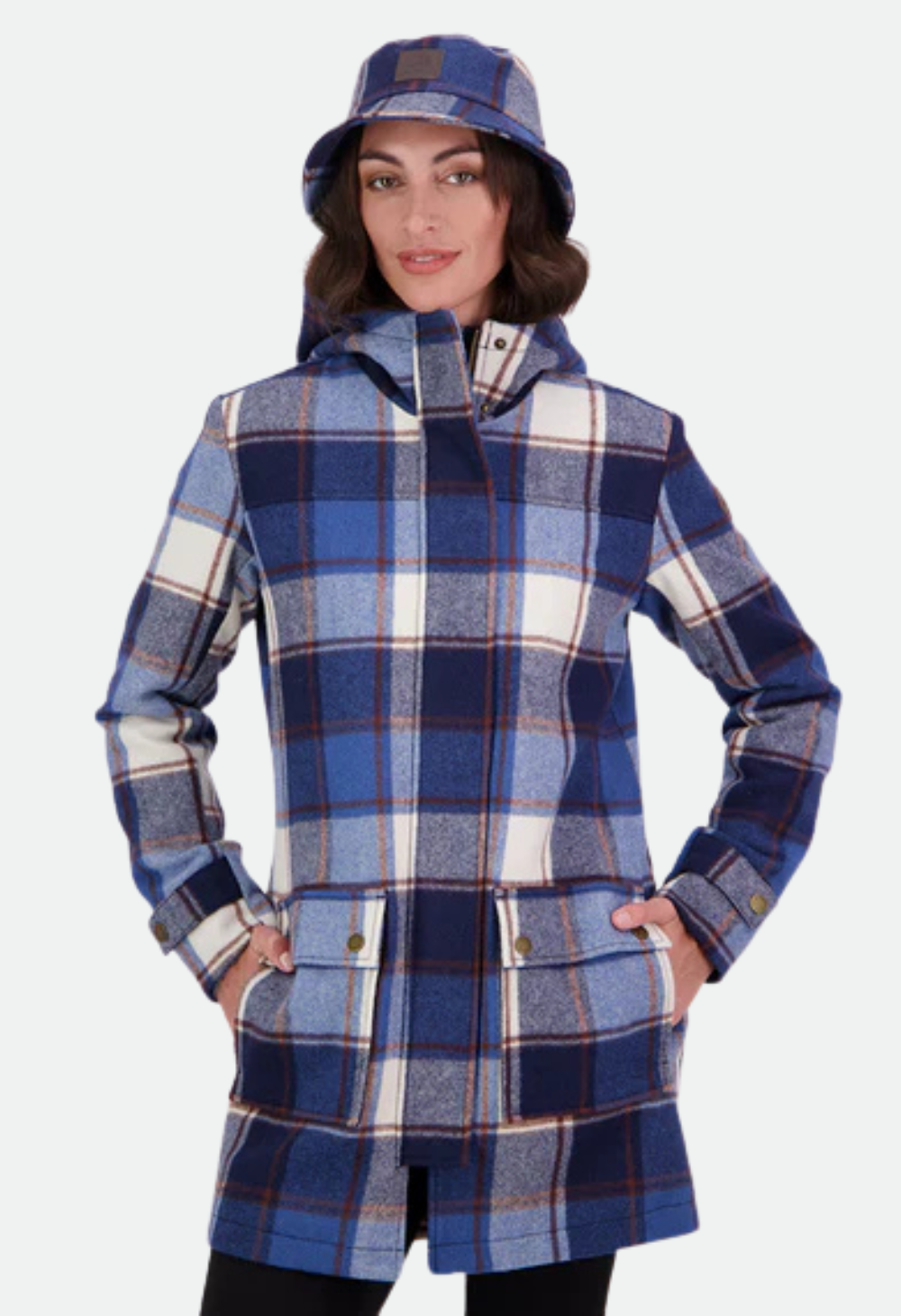 Swanndri Women's Annmore Wool Overcoat - Fitzroy Check