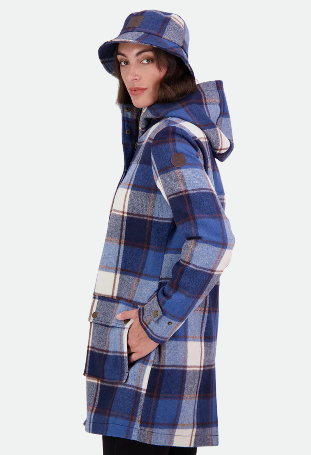 Swanndri Women's Annmore Wool Overcoat - Fitzroy Check