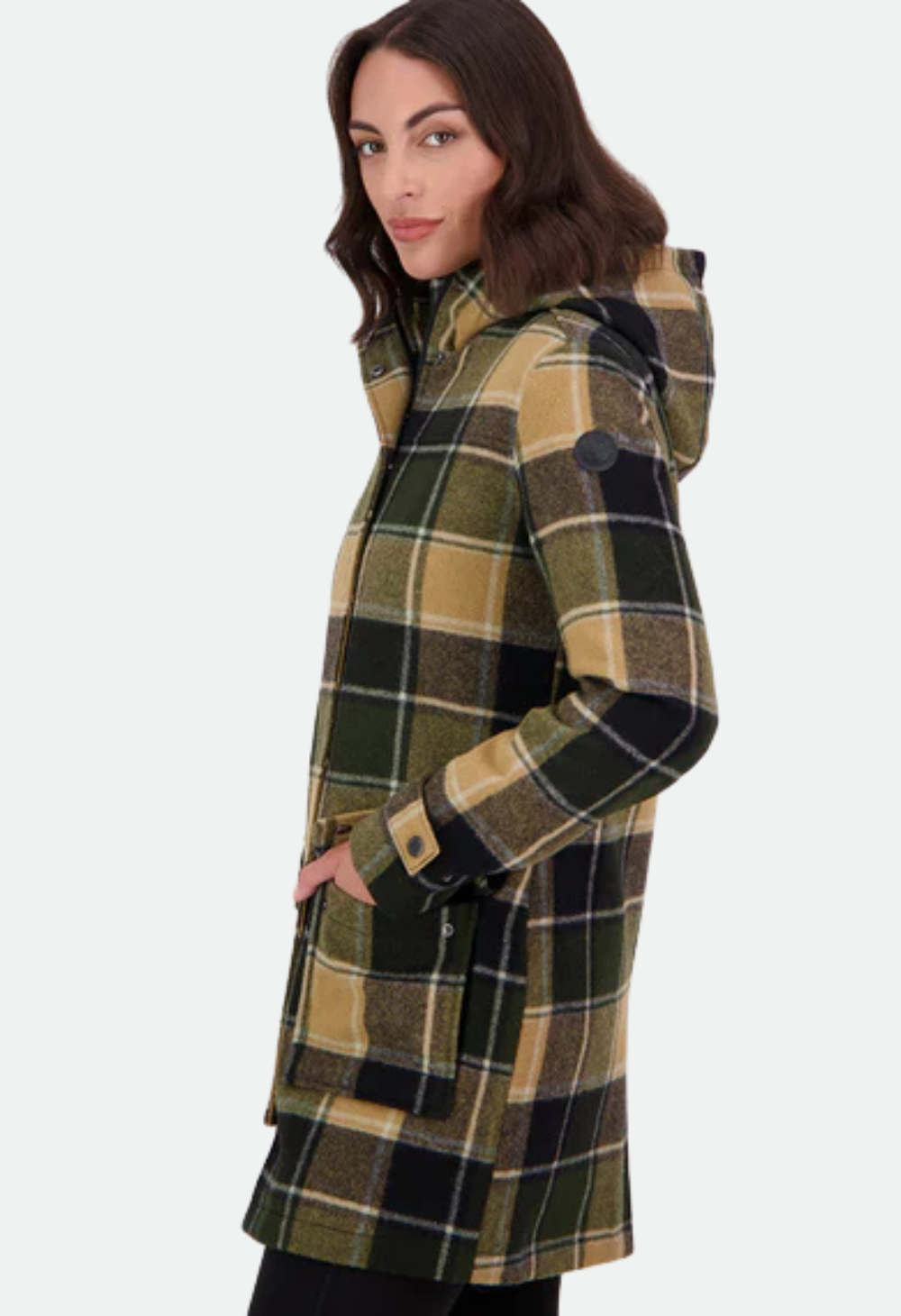Swanndri Women's Annmore Wool Overcoat - Denver Check