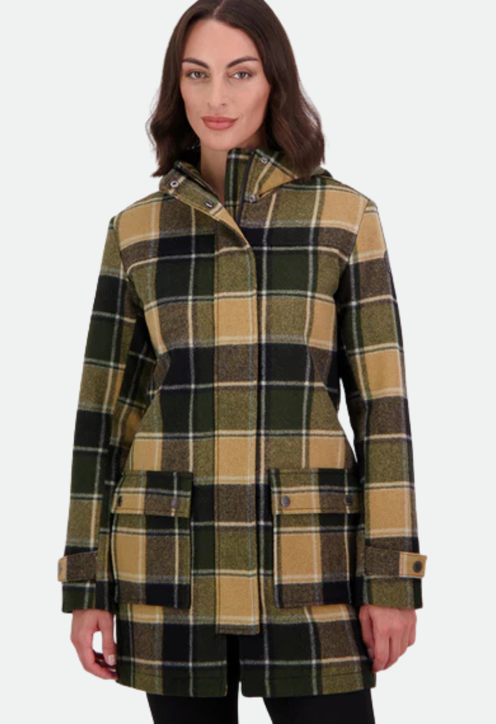 Swanndri Women's Annmore Wool Overcoat - Denver Check