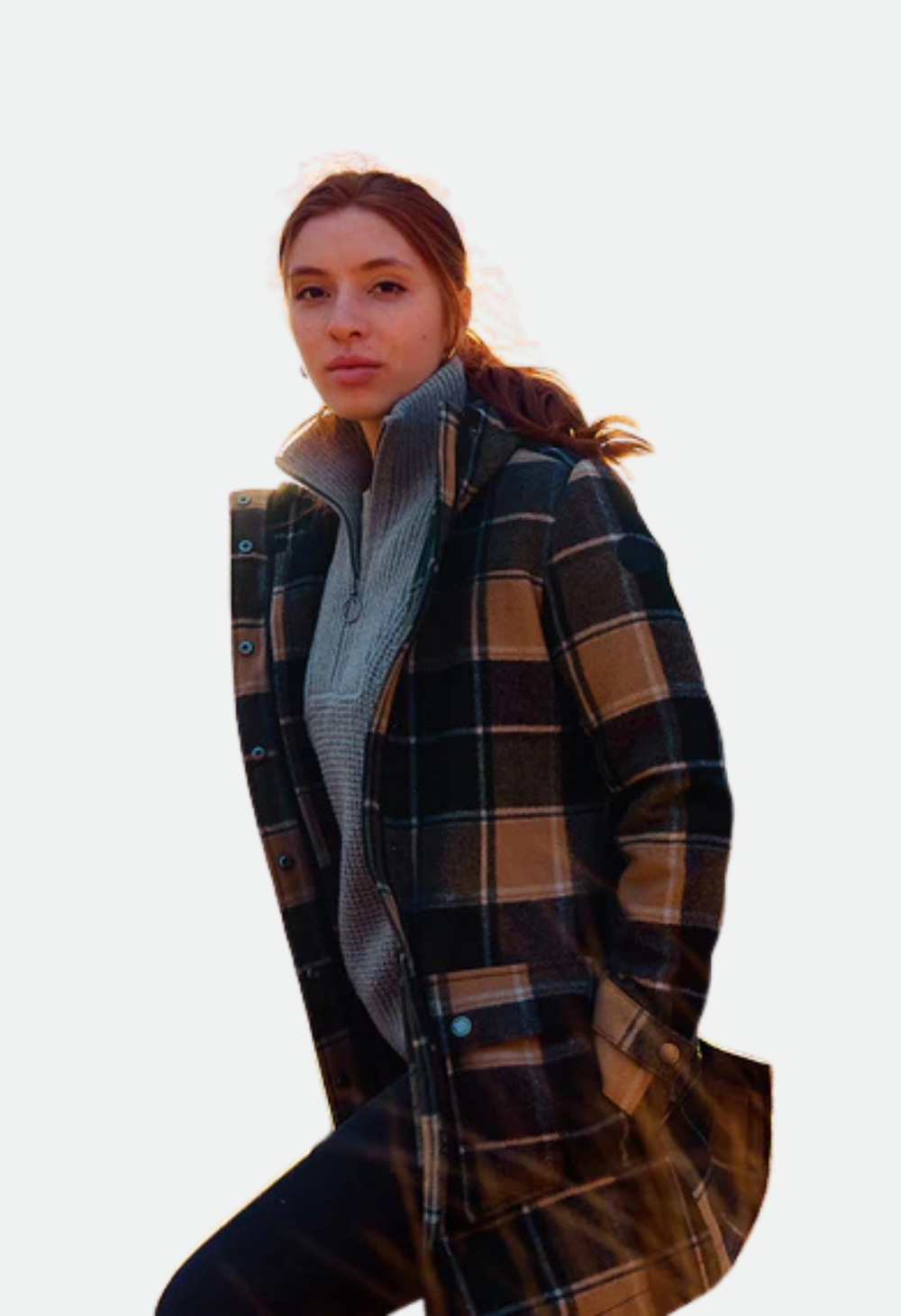 Swanndri Women's Annmore Wool Overcoat - Denver Check