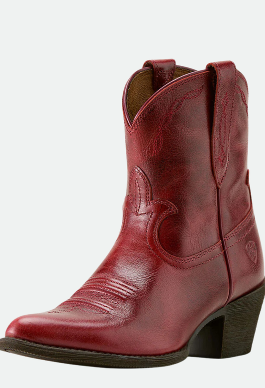 Ariat Women's Maggie J Toe Western Boot - Barn Red