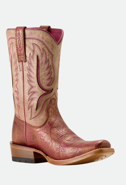 Ariat Women's Futurity Colt Narrow Cutter Toe Western Boot - PINKADELIC ELEPHANT PRINT|VINTAGE STONE