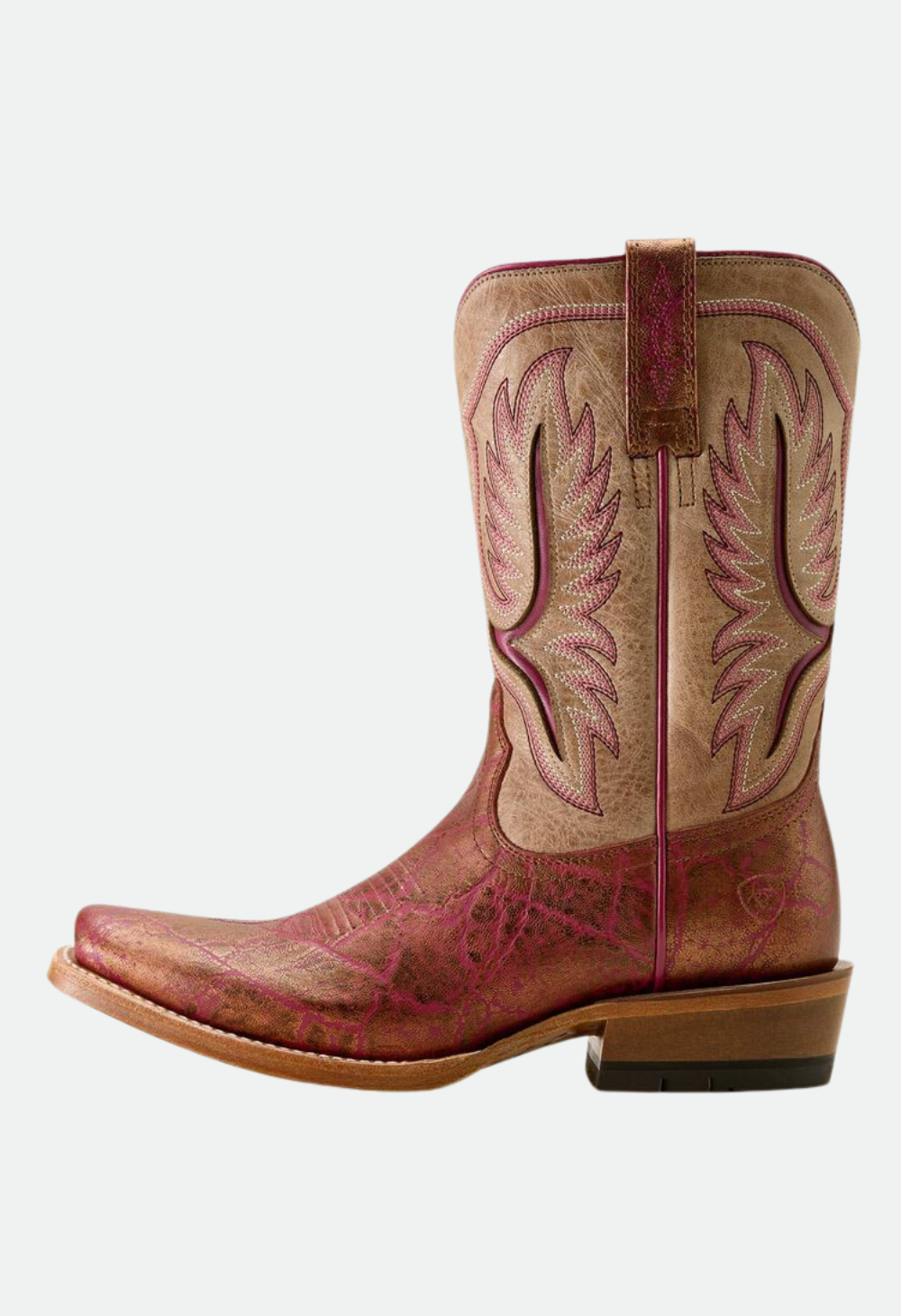 Ariat Women's Futurity Colt Narrow Cutter Toe Western Boot - PINKADELIC ELEPHANT PRINT|VINTAGE STONE
