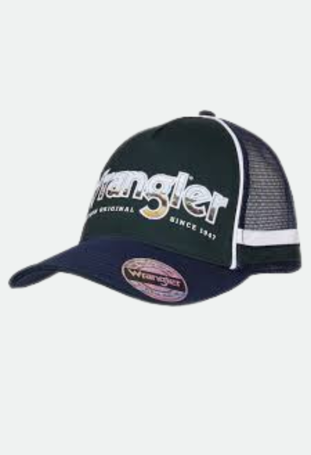 WRANGLER BRAD TRUCKER CAP (DARK GREEN/NAVY)