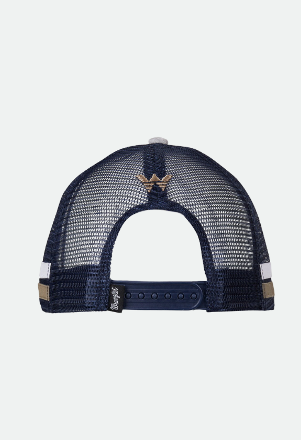 WRANGLER MENS ANDY TRUCKER CAP (GREY MARLE/NAVY)