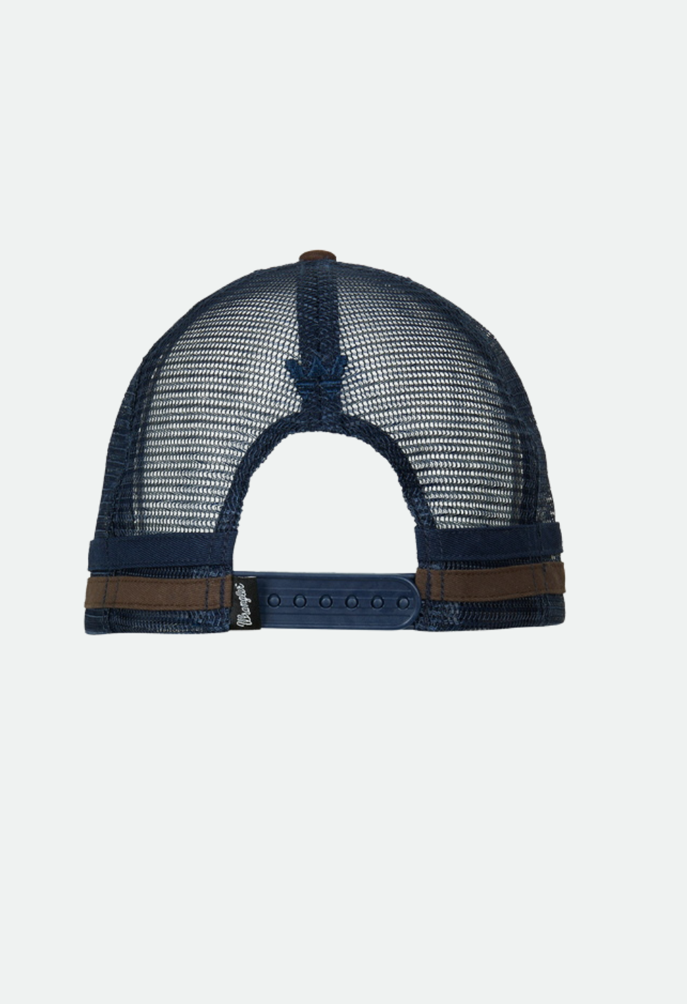 WRANGLER MENS LIAM HP TRUCKER CAP (DARK TAN/NAVY)