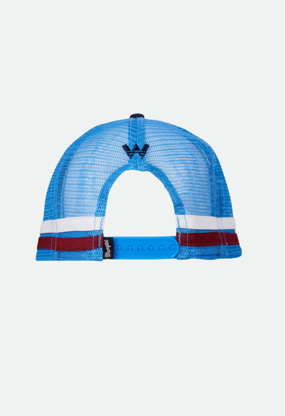 WRANGLER MENS OWEN HP TRUCKER CAP (NAVY/RED)