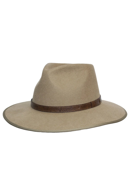Avenel Cole Australian Wool Felt City Fedora - Bran