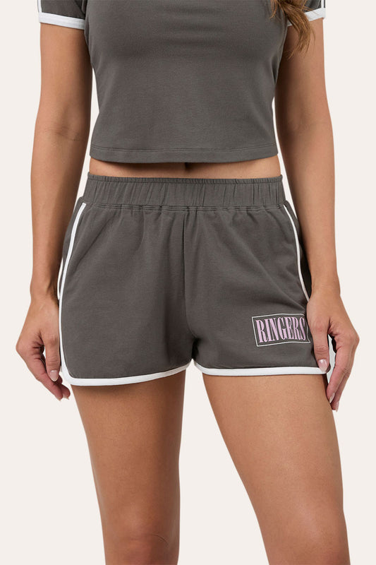 Ringers Western Womens Lolita Baby Short - Charcoal