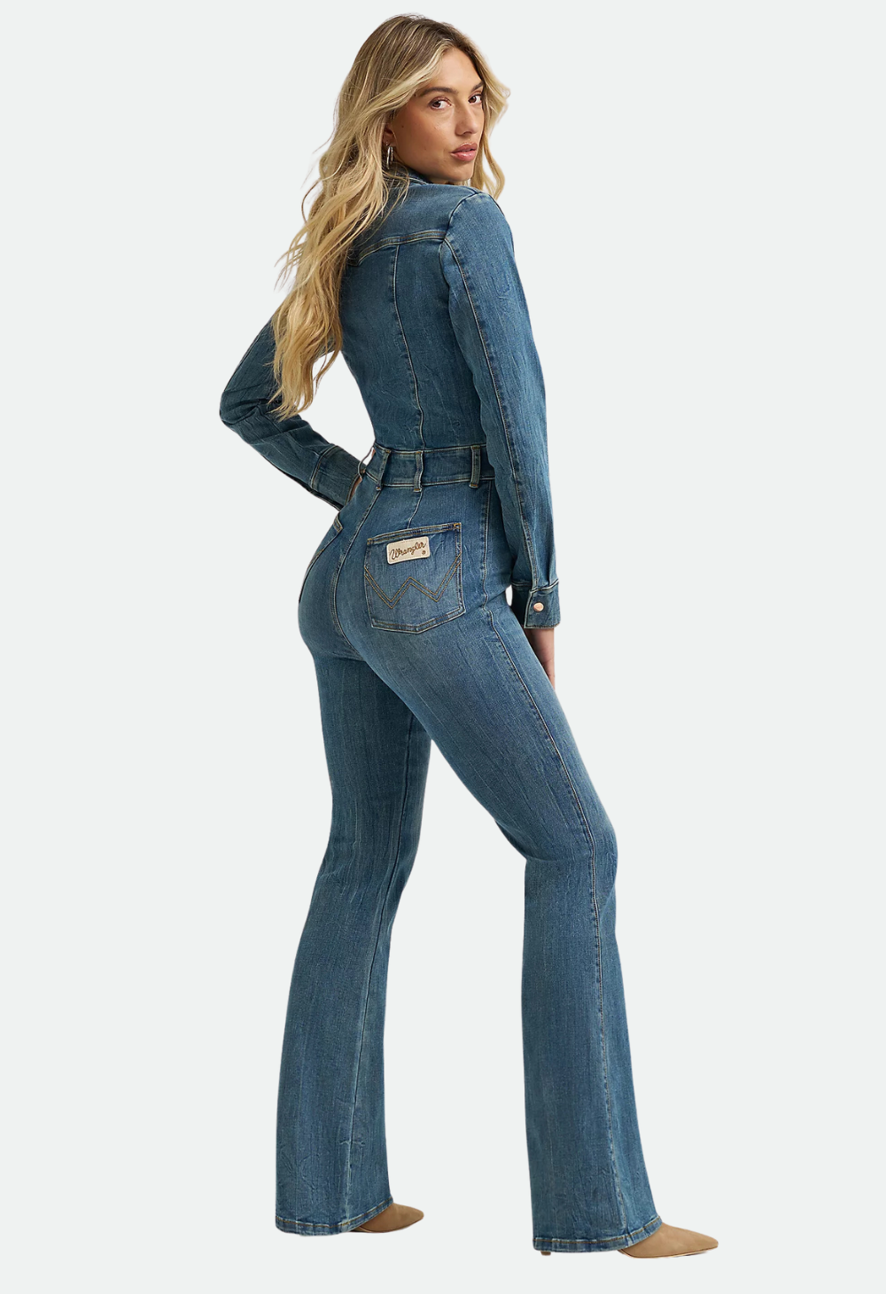 Wrangler x Lainey Wilson Denim Flare Catsuit 32Leg