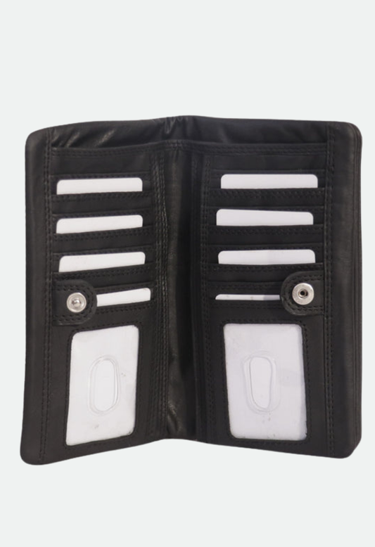 Cenzoni Ladies Hairon Wallet - ZHOPCH81 BLK