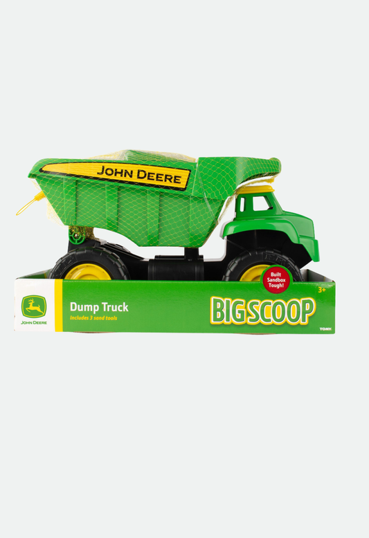 John Deere Children's Big Scoop Dump Truck with Sand Tools