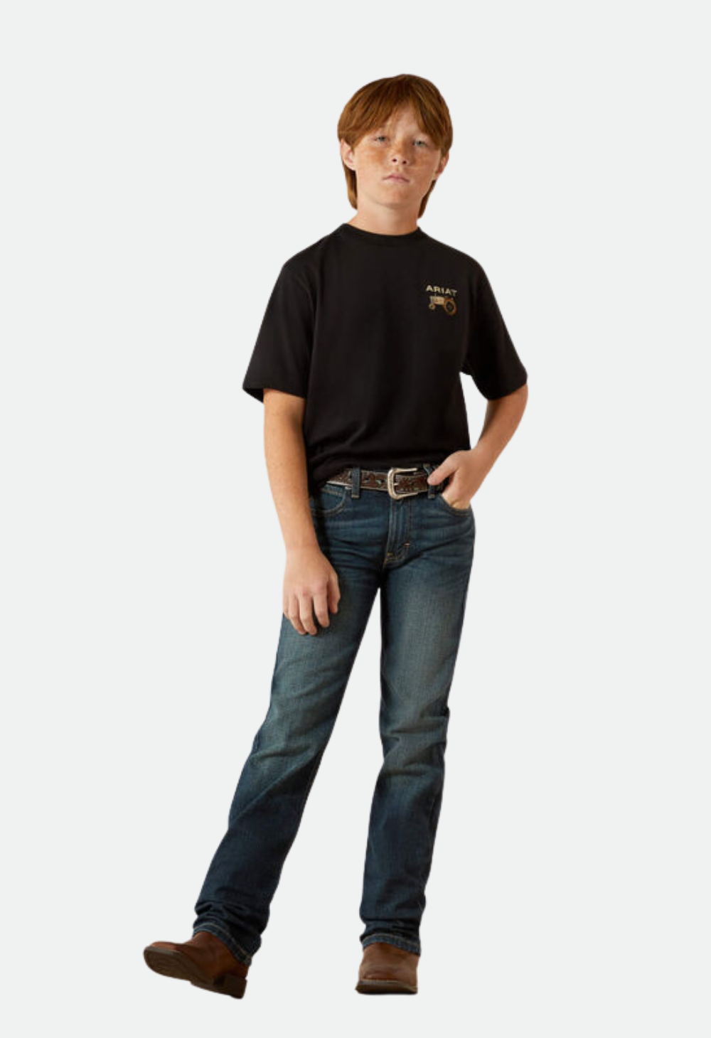 Ariat Boy's Gramps Tractor T-Shirt - Black