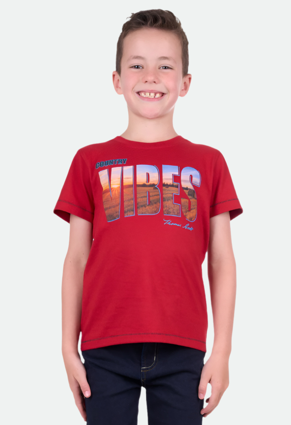 THOMAS COOK BOYS ROWAN S/S TEE (RED) – No Exchanges or Refunds