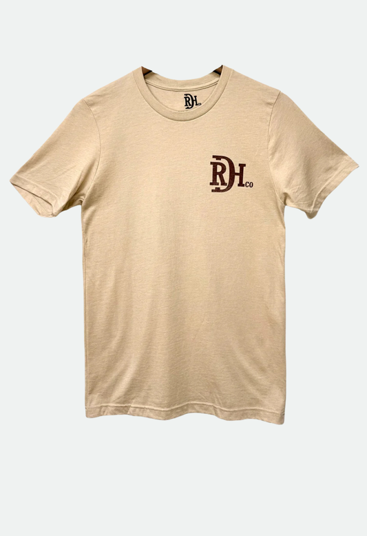 Red Dirt Men's Keep Roamin' Graphic Tan Heather T-Shirt RDHC-T-192