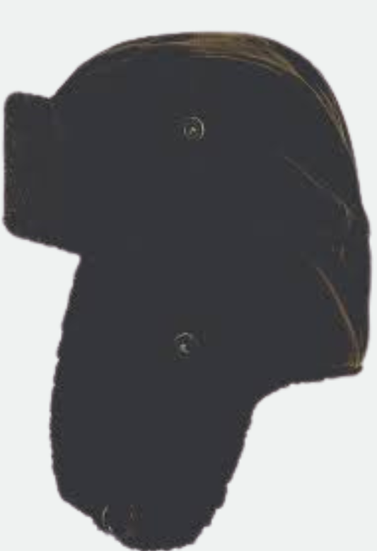 AVENEL DISTRESSED WEATHERED COTTON TROOPER CAP (BROWN)