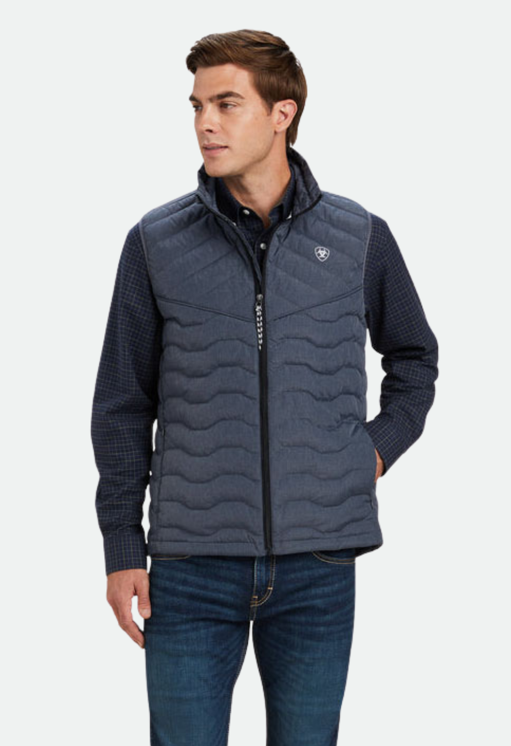 Ariat Mens Ideal Down Vest (Charcoal Heather) - CLEARANCE