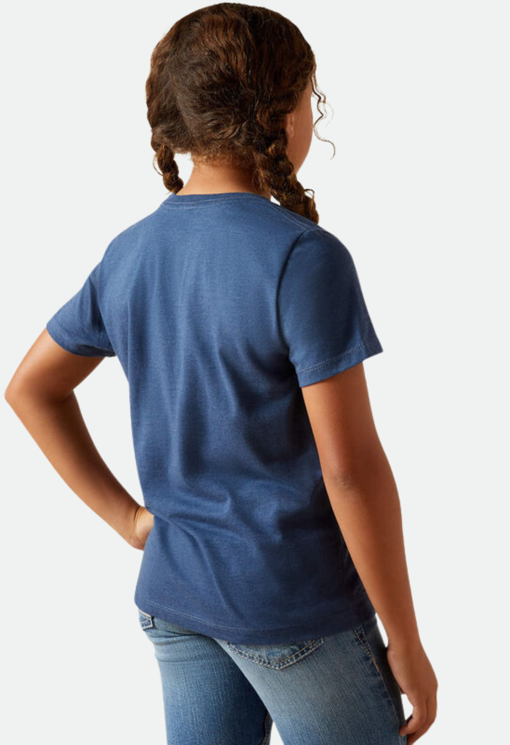 Ariat Girl's Bull Night Sky T-Shirt - NAVY HEATHER