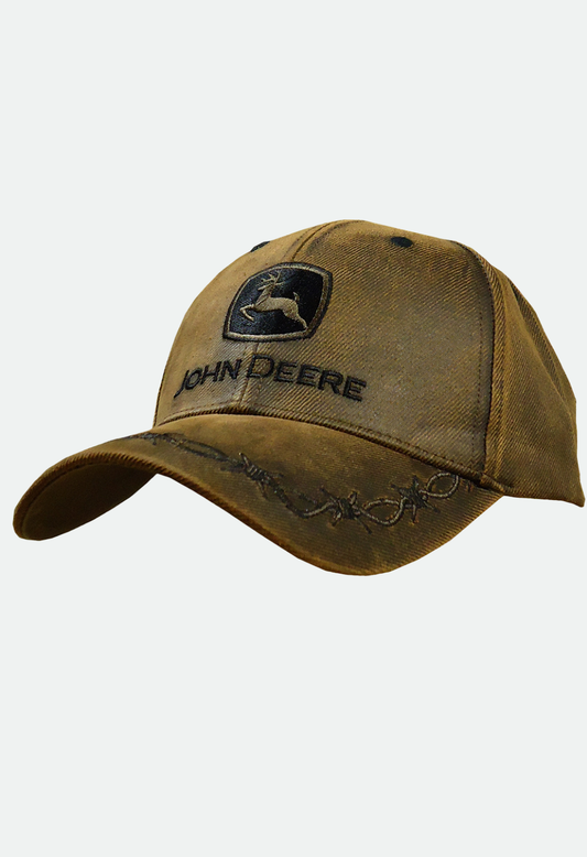 John Deere Oilskin Cap - Brown