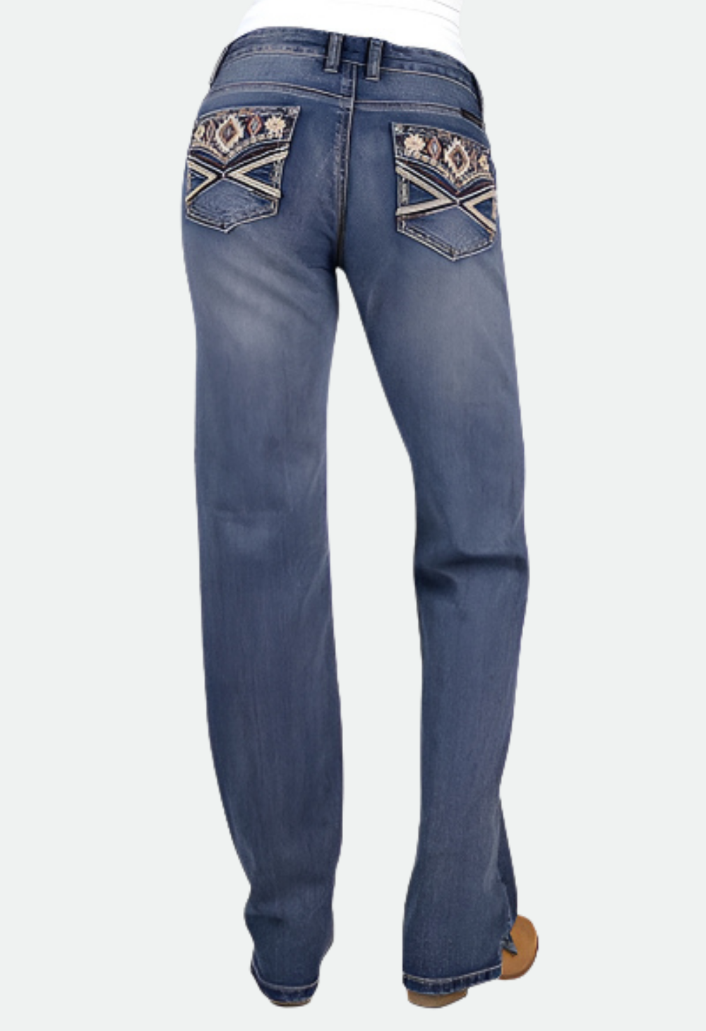 Pure Western Women's Rue Straight Leg Jean 34" Leg - Moonshine