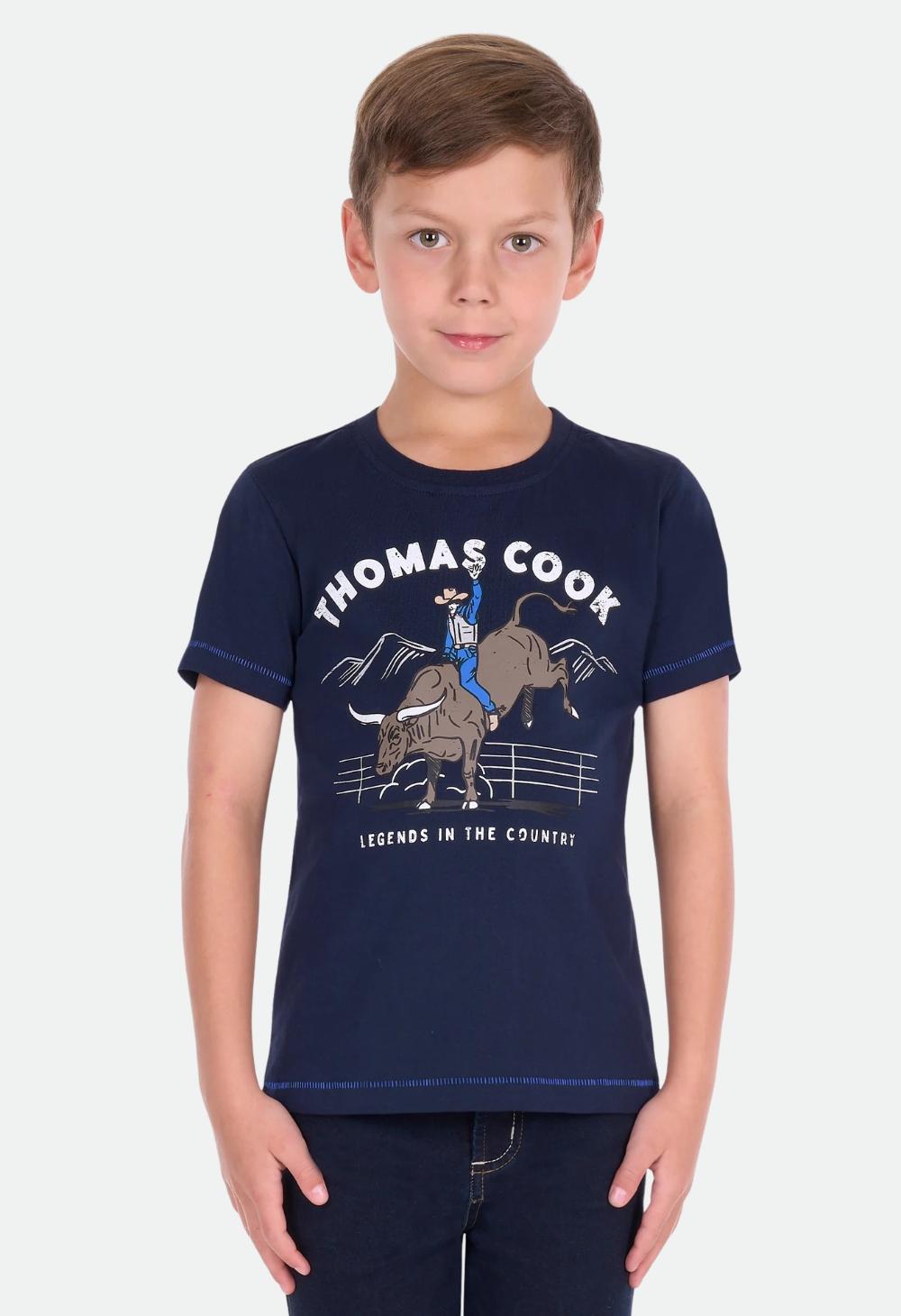 Thomas Cook Boys Dean Short Sleeve Tee - Navy