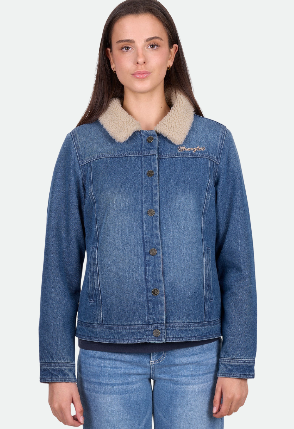 Wrangler Women’s Dixie Reversible Jacket - Denim/Multi