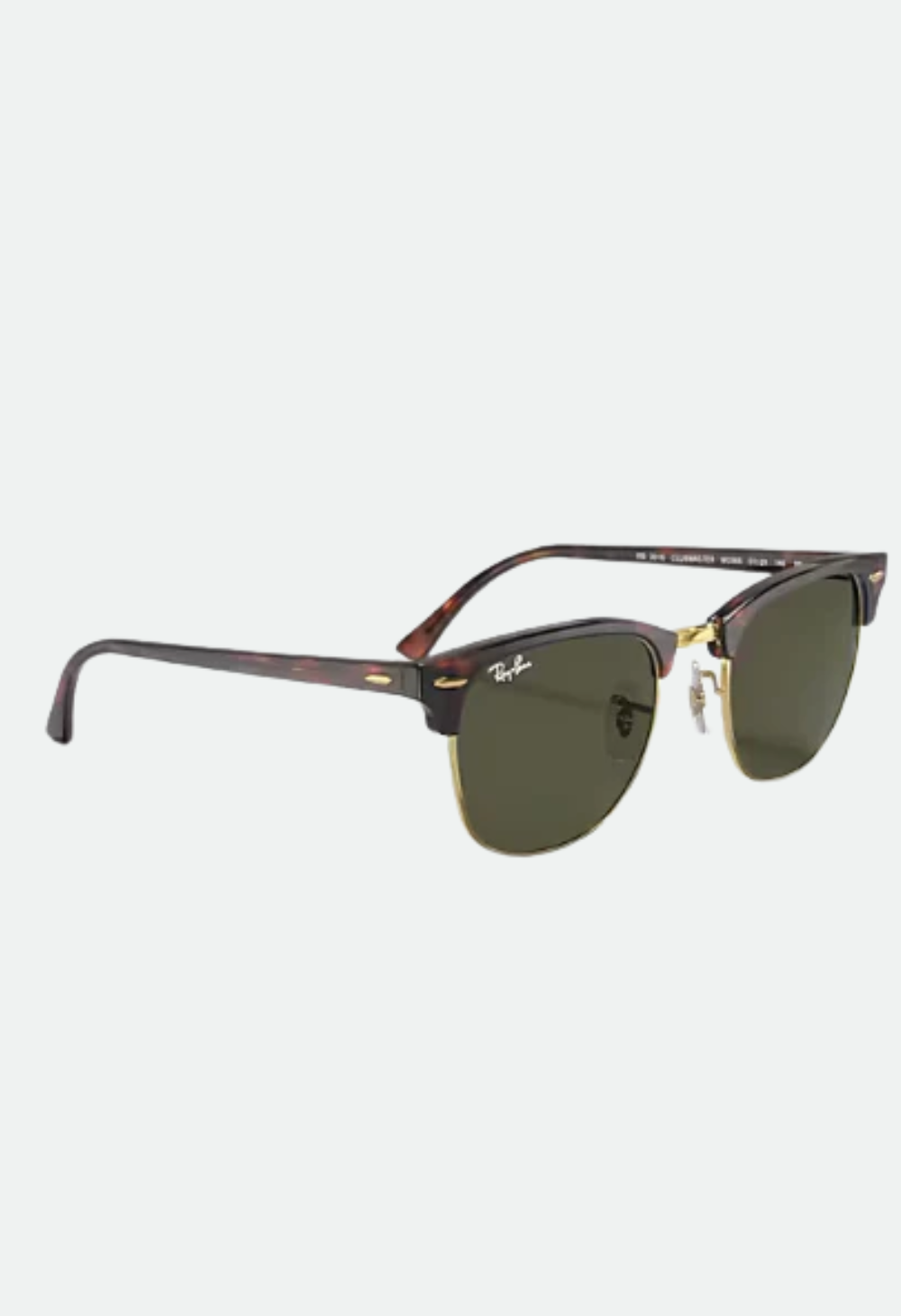 Ray-Ban Clubmaster Classic RB3016 - Mock Tortoise On Arista W/G-15 Green