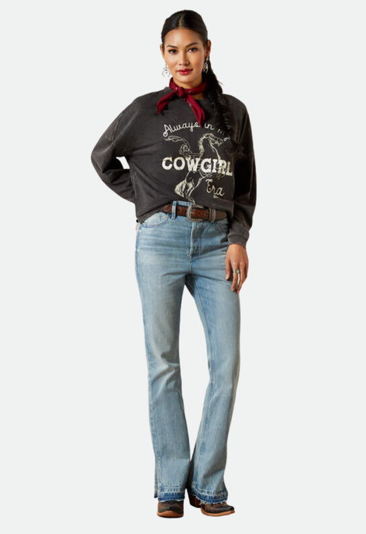 Ariat Women's Canvas Oversized T-Shirt - BLACK MINERAL