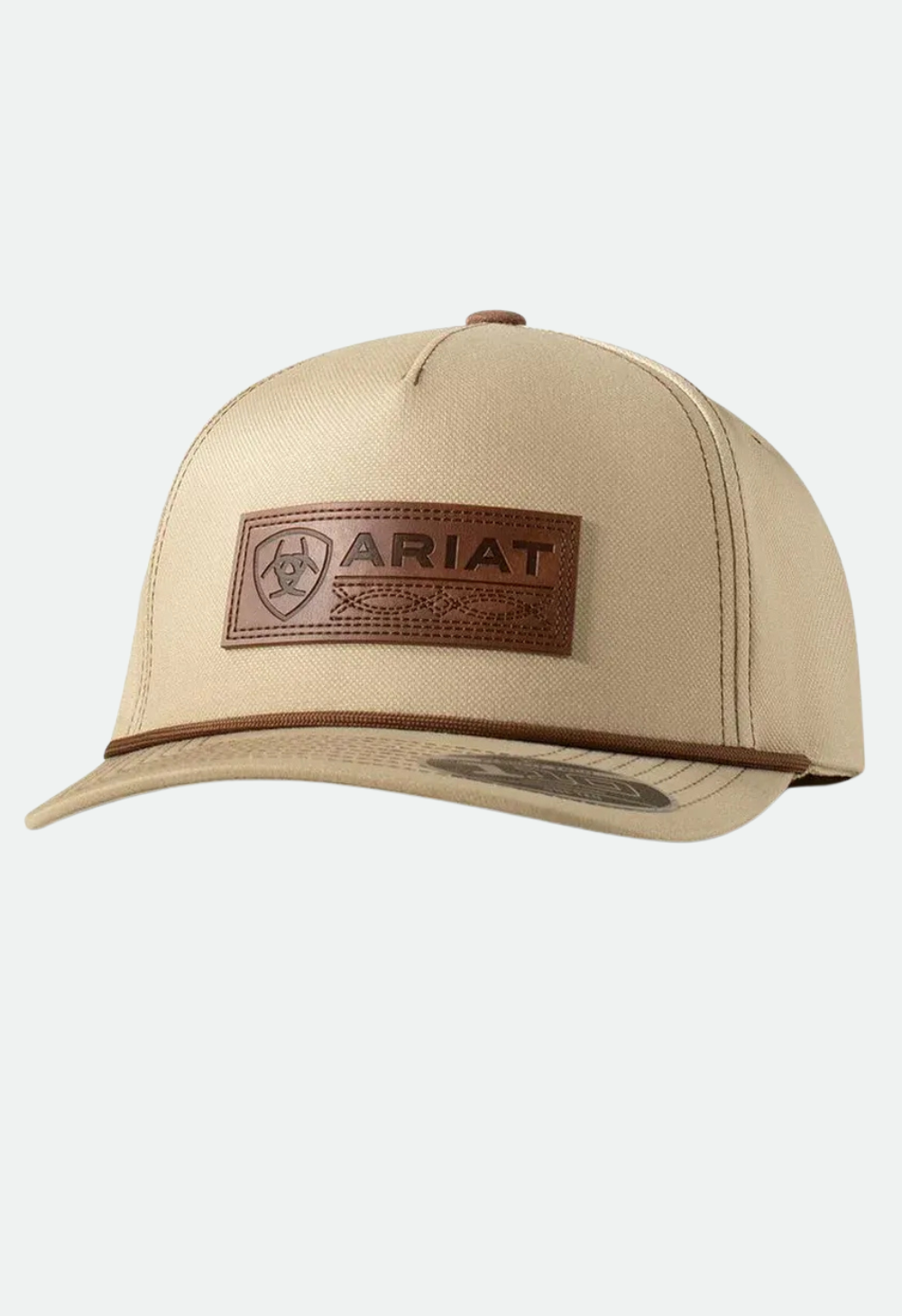 Ariat Men's Snapback Closure Cap with Patch - Khaki