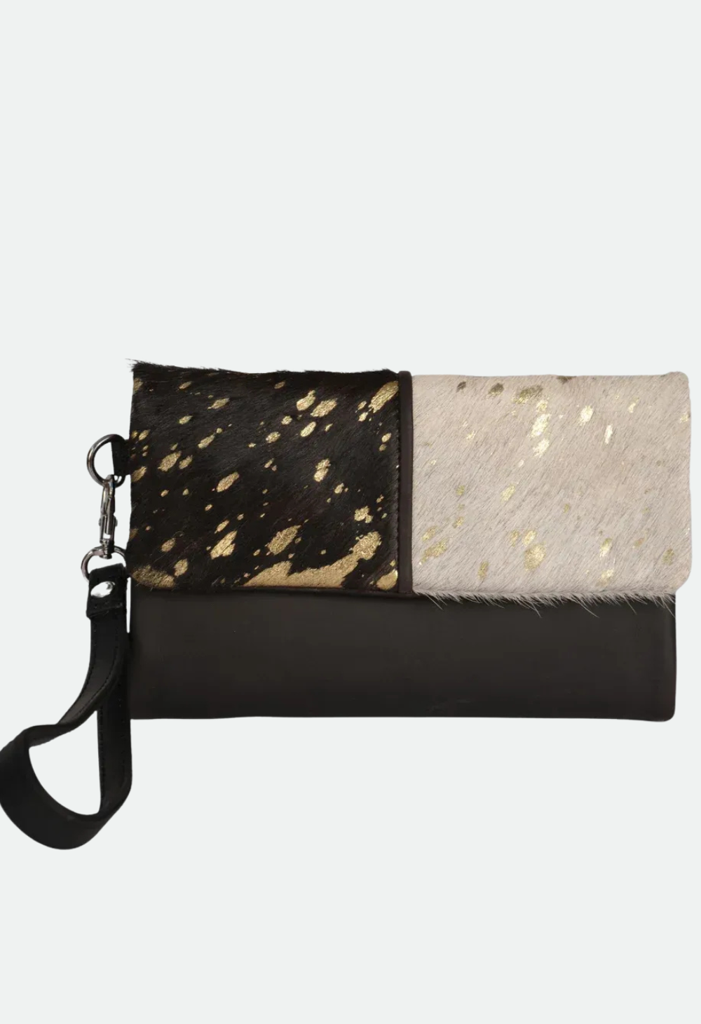 Cenzoni Ladies Hairon Foil Oil Pull-up Leather Wallet