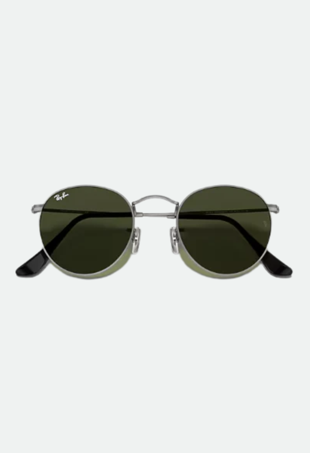Ray-Ban Round Metal Matte Gunmetal W/G-15 Green