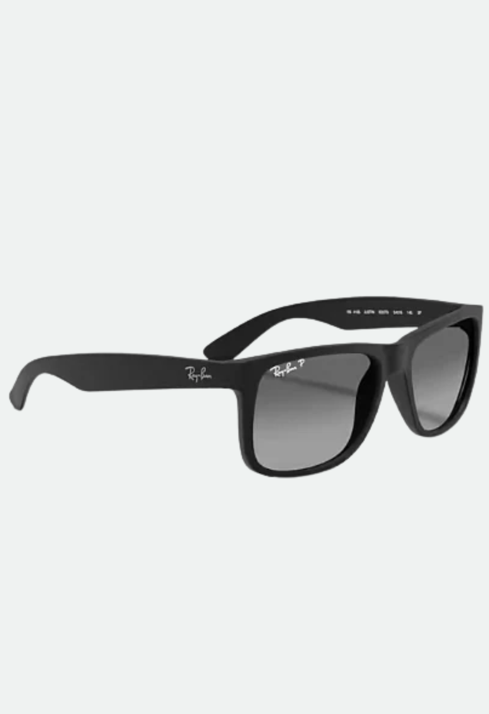 Ray-Ban Justin Rubber Black W/Light Grey Gradient Grey