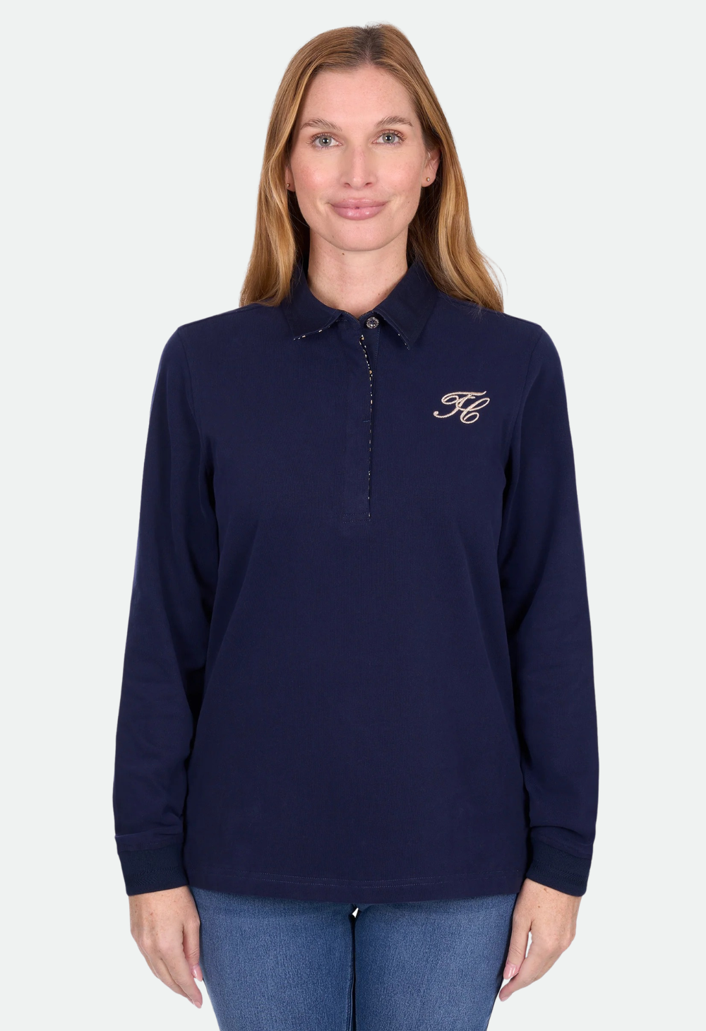 Thomas Cook Women’s Emilia Rugby – Navy / Pink Multi