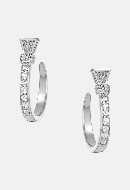 MONTANA HORSESHOE NAIL HOOP EARRINGS